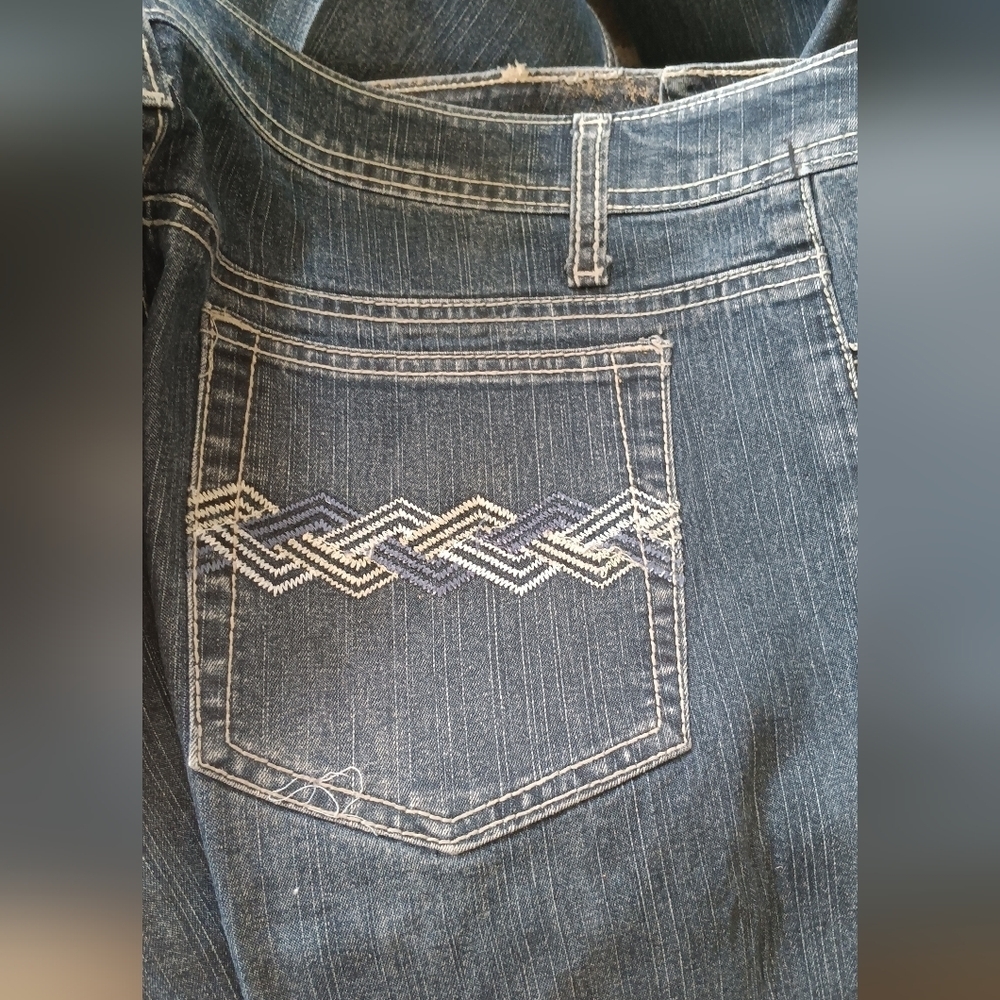 The Blues Denim JEANS Missy Size 11/12 Vintage Bootcut 32x32 - Picture 8 of 9